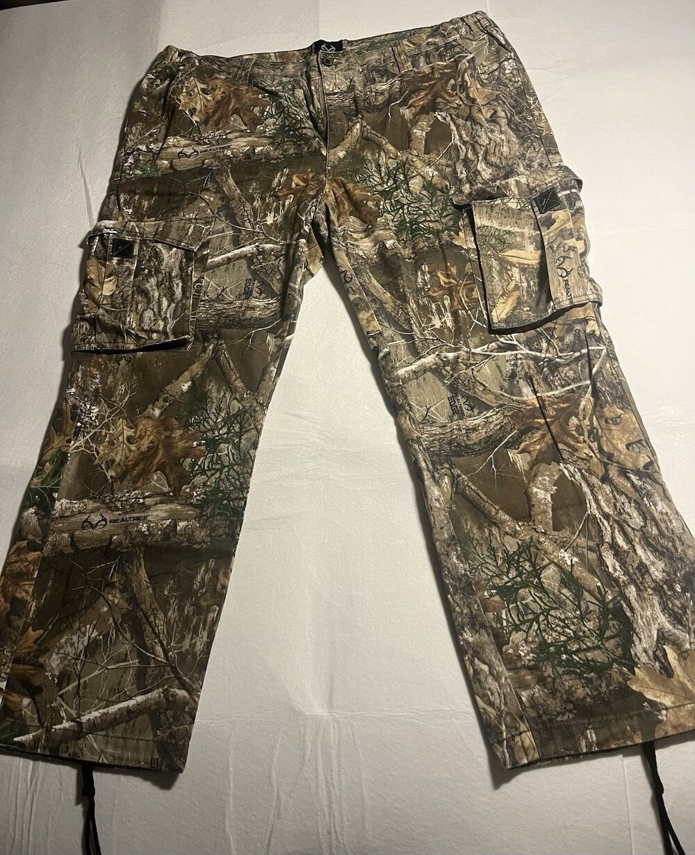 Realtree Edge Men’s XXL 44-46 Camo Cargo Hunting Pants Outdoor Straight Leg